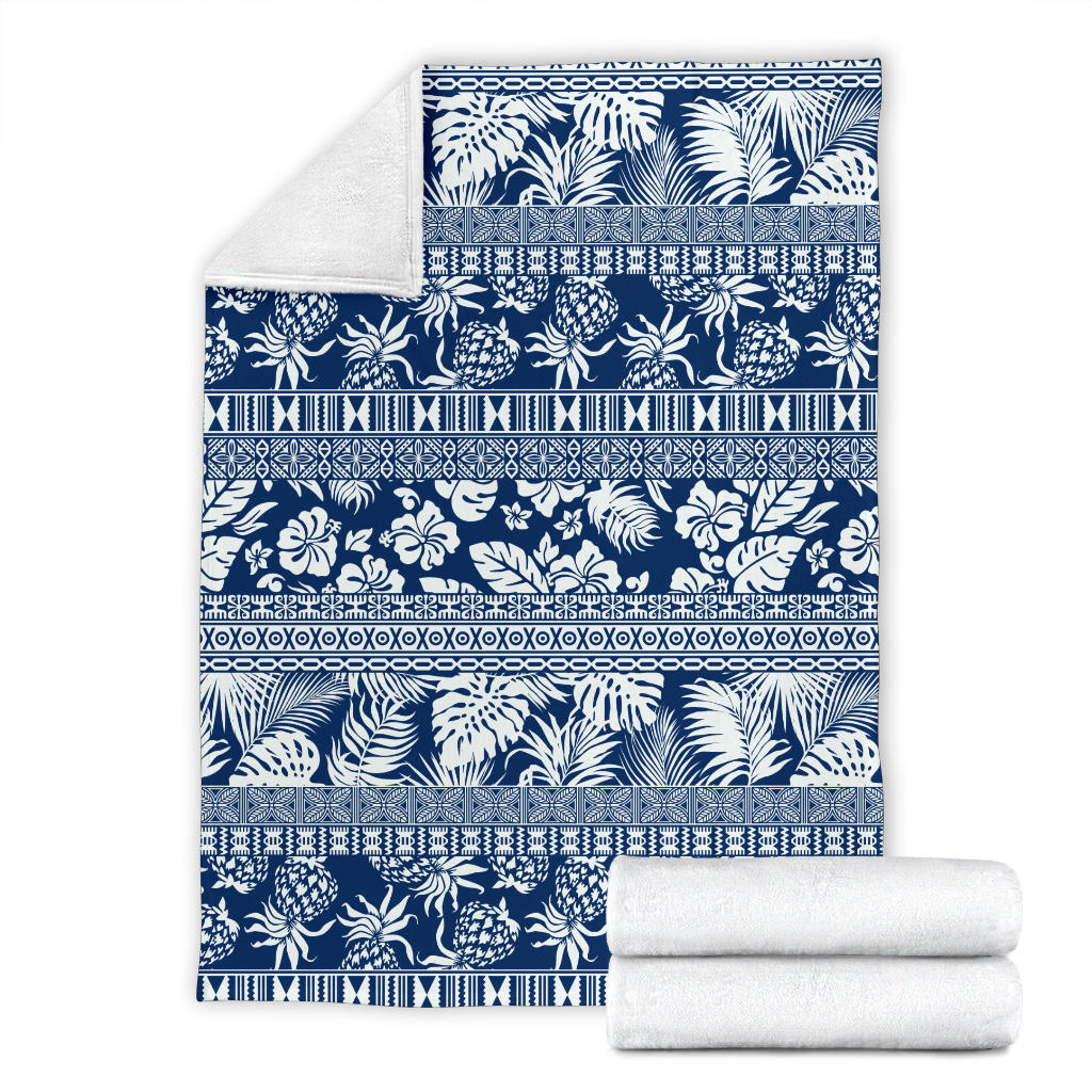 Hawaiian Themed Pattern Print Design H020 Fleece Blanket