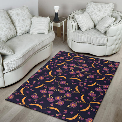 Anemone Pattern Print Design AM012 Area Rugs