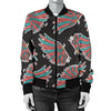 Angel Wings Pattern Print Design 05 Women's Bomber Jacket