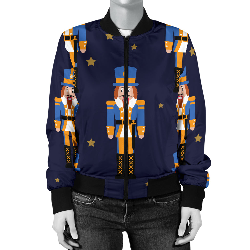 Nutcracker Pattern Print Design A04 Women's Bomber Jacket
