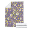 Daisy Pattern Print Design DS011 Fleece Blanket