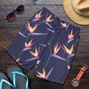 Bird Of Paradise Pattern Print Design BOP015 Mens Shorts