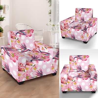 Bird Of Paradise Pattern Print Design BOP011 Armchair Slipcover