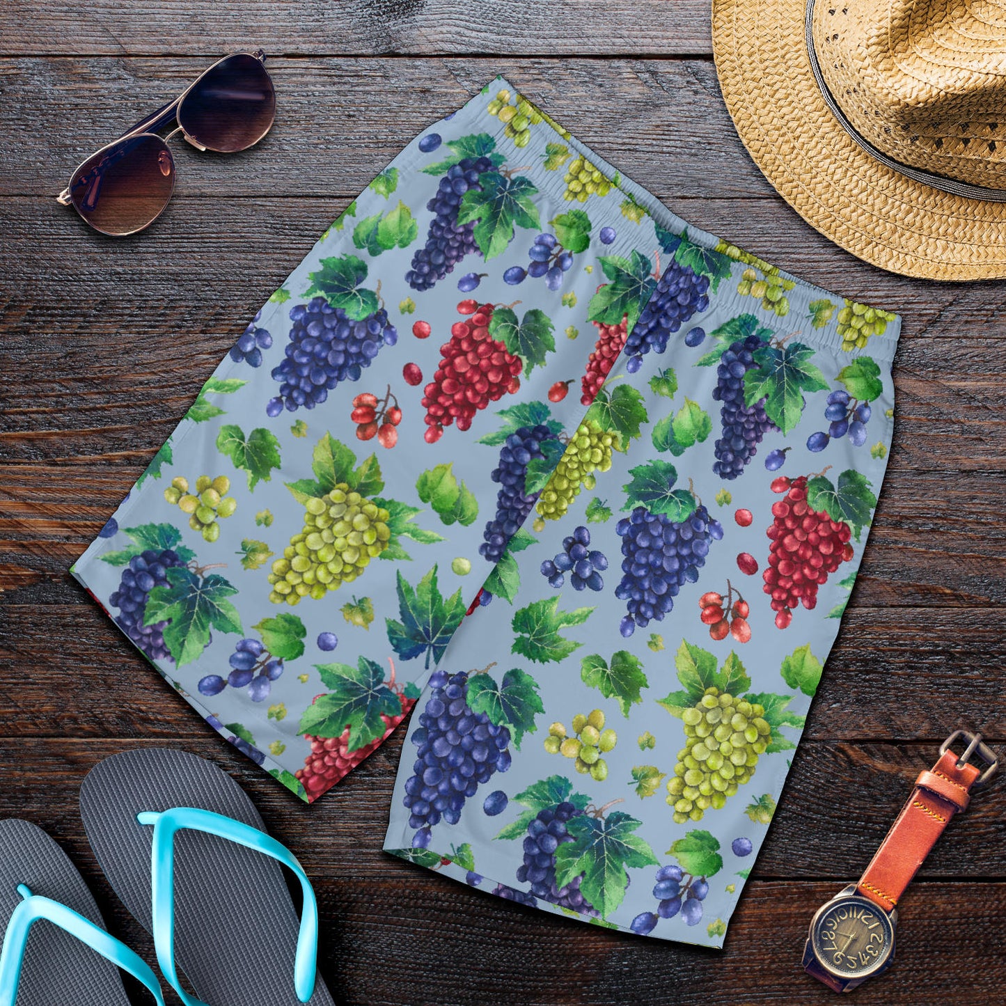 Grape Pattern Print Design GP06 Mens Shorts