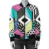 90s Pattern Print Design 3 Women's Bomber Jacket