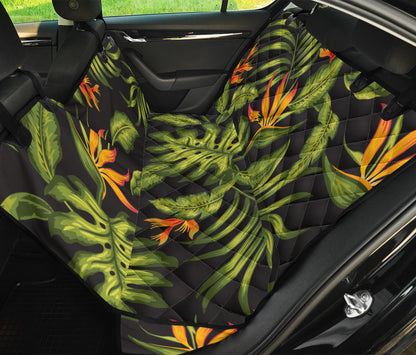 Bird Of Paradise Pattern Print Design BOP013 Rear Dog  Seat Cover