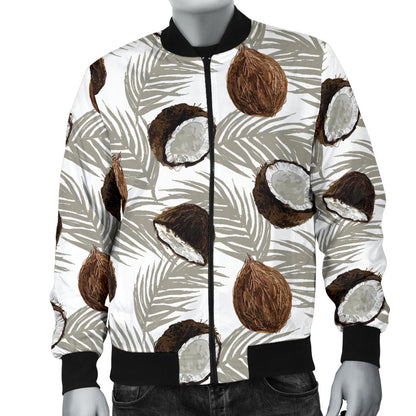 Coconut Pattern Print Design CN03 Men Bomber Jacket