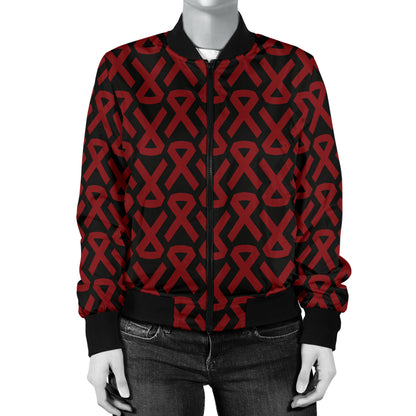Multiple myeloma Pattern Print Design A01 Women's Bomber Jacket