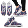 Bird Of Paradise Pattern Print Design BOP015 Sneakers White Bottom Shoes