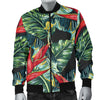 Bird Of Paradise Pattern Print Design BOP06 Men Bomber Jacket