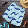 Dolphin Heart Pattern Mens Shorts