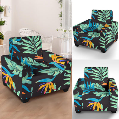 Tropical Palm Leaves Hawaiian Flower Armchair Slipcover