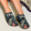 Bird Of Paradise Pattern Print Design BOP02 Aqua Water Shoes