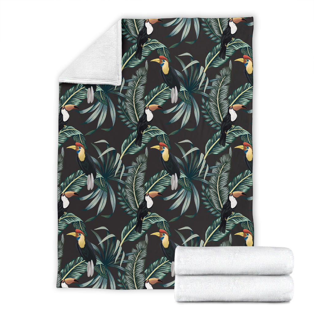 Rainforest Pattern Print Design RF06 Fleece Blanket