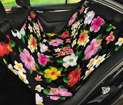 Hibiscus Pattern Print Design HB025 Rear Dog  Seat Cover