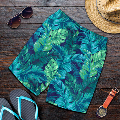 Banana Leaf Pattern Print Design BL05 Mens Shorts