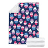 Cupcake Pattern Print Design CP04 Fleece Blanket