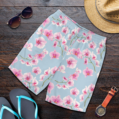 Orchid Pattern Print Design A01 Mens Shorts
