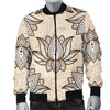 lotus Boho Pattern Print Design LO05 Men Bomber Jacket