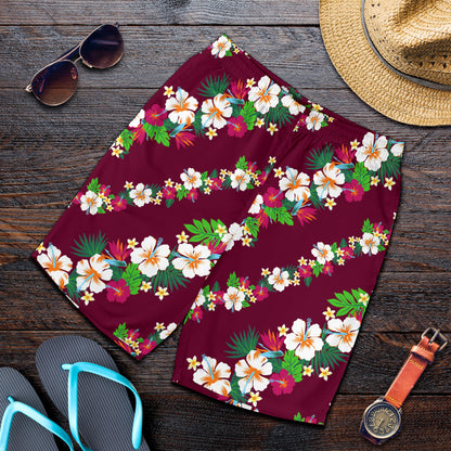 Hawaiian Themed Pattern Print Design H06 Mens Shorts