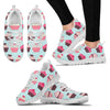 CupCake Print Pattern Sneakers White Bottom Shoes