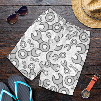 Mechanic Pattern Print Design 05 Mens Shorts