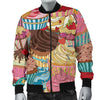 Cupcake Pattern Print Design CP01 Men Bomber Jacket