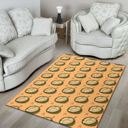 Durian Pattern Print Design DR02 Area Rugs