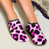 Pink Leopard Print Aqua Water Shoes