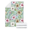 Tropical Flower Pattern Print Design TF05 Fleece Blanket
