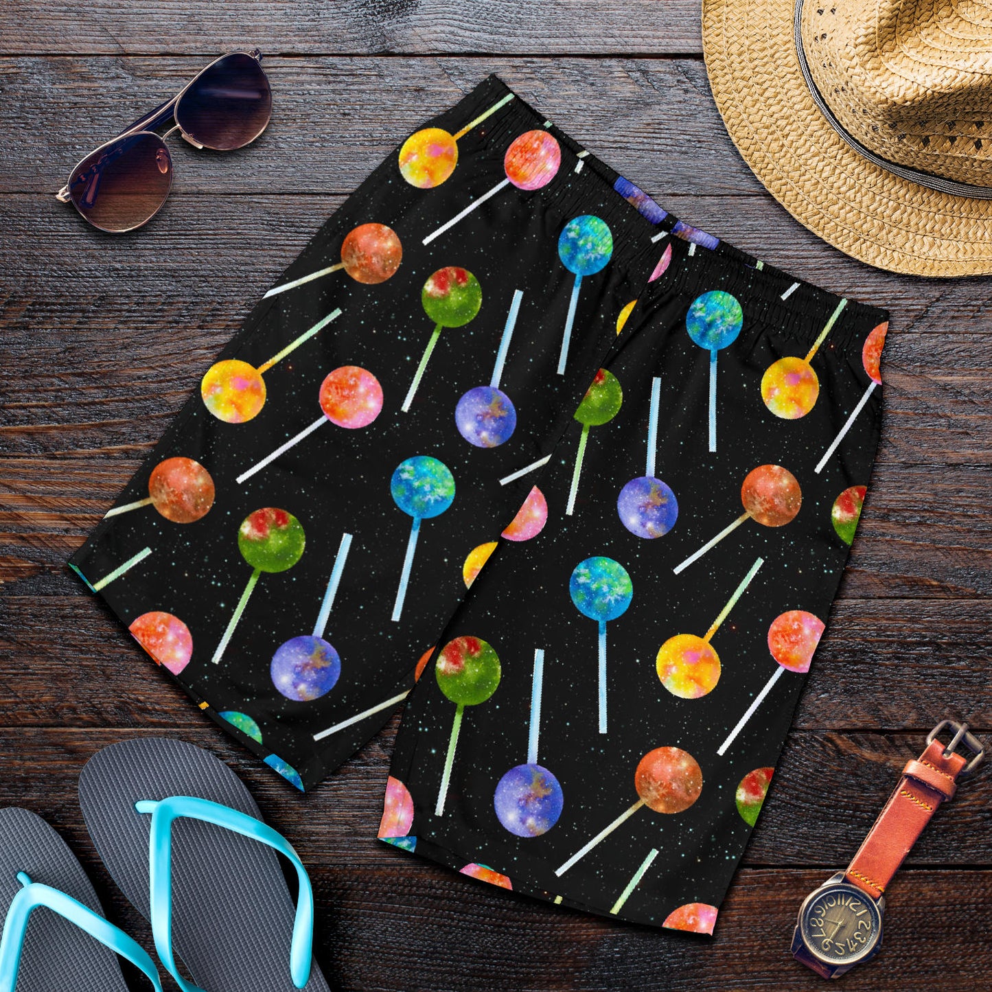 Lollipop Pattern Print Design LL04 Mens Shorts
