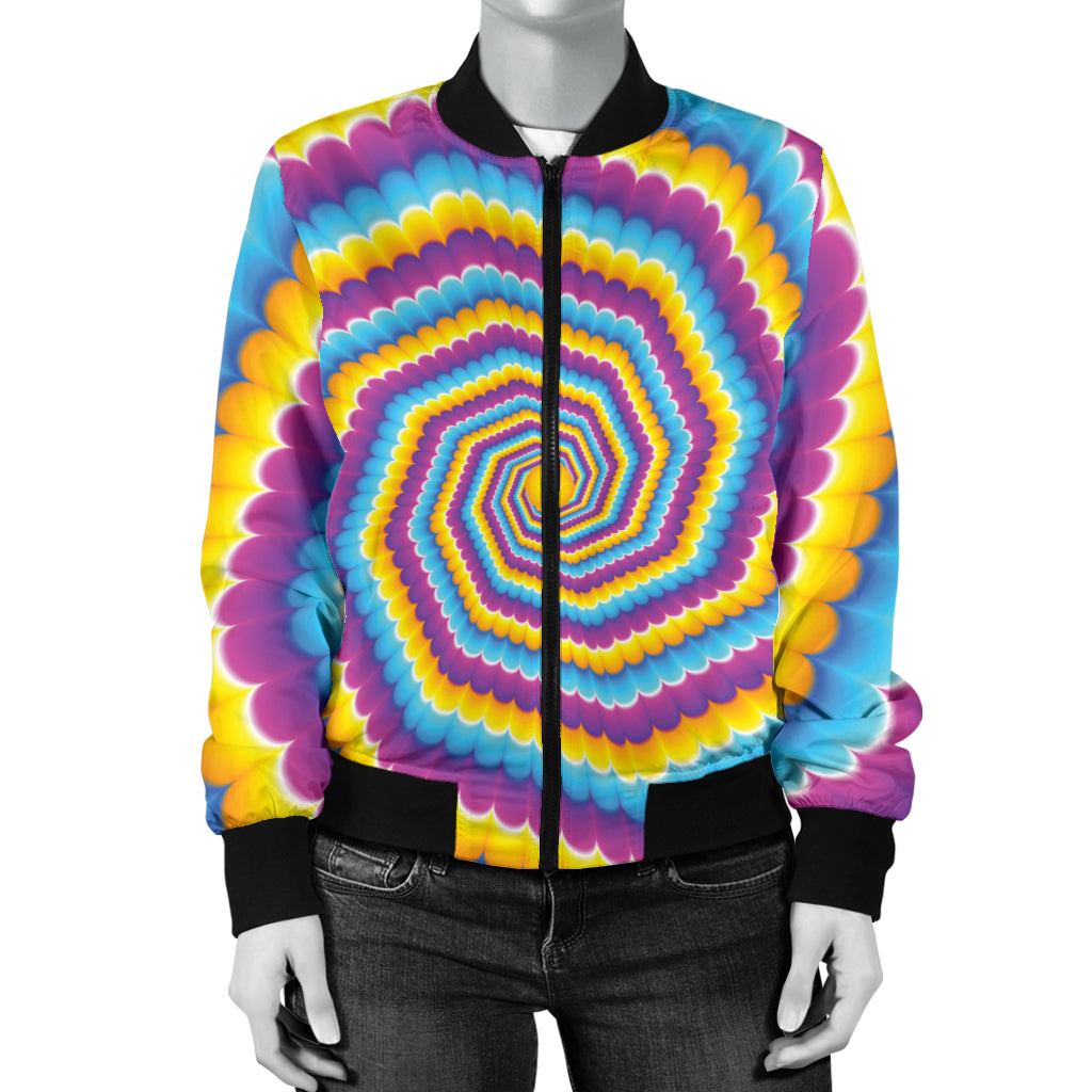 Optical illusion Pattern Print Design A04 Women's Bomber Jacket