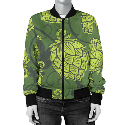 Hope Pattern Print Design 02 Women's Bomber Jacket