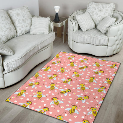 Bee Pattern Print Design BEE07 Area Rugs