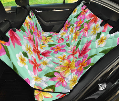 Plumeria Pattern Print Design PM014 Rear Dog  Seat Cover