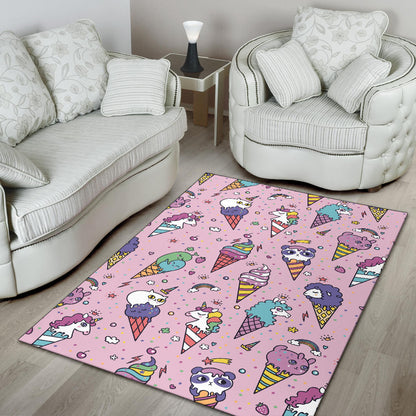 Ice Cream Pattern Print Design IC05 Area Rugs