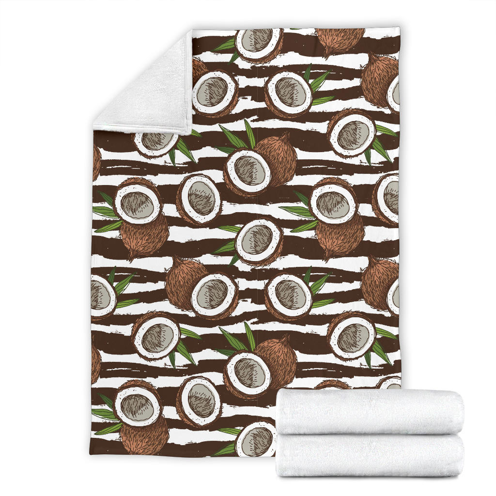 Coconut Pattern Print Design CN04 Fleece Blanket