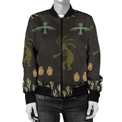 Mayan Pattern Print Design 04 Women's Bomber Jacket