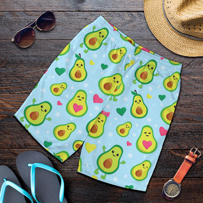 Avocado Pattern Print Design AC09 Mens Shorts