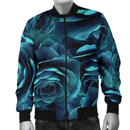 Camellia Pattern Print Design CM04 Men Bomber Jacket