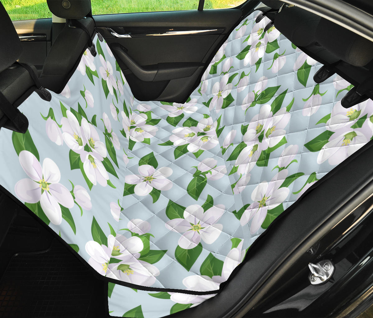 Apple Blossom Pattern Print Design AB04 Rear Dog  Seat Cover