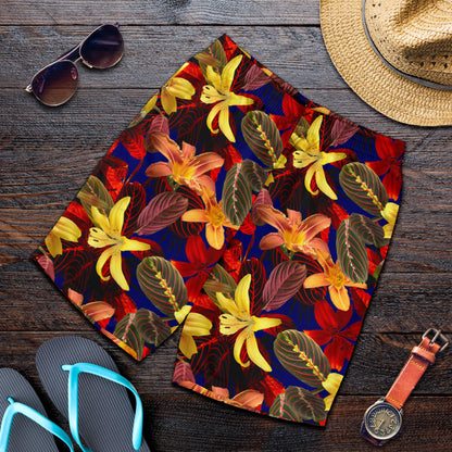 Lily Pattern Print Design LY014 Mens Shorts