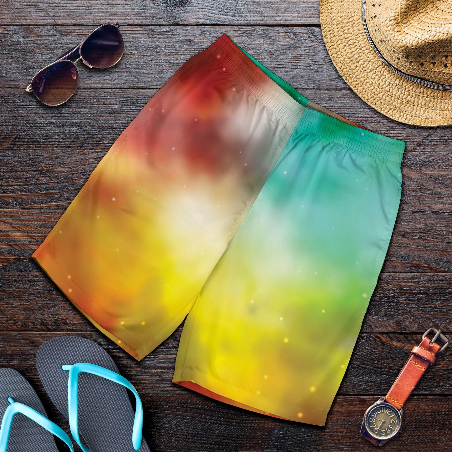 Nebula Pattern Print Design A04 Mens Shorts