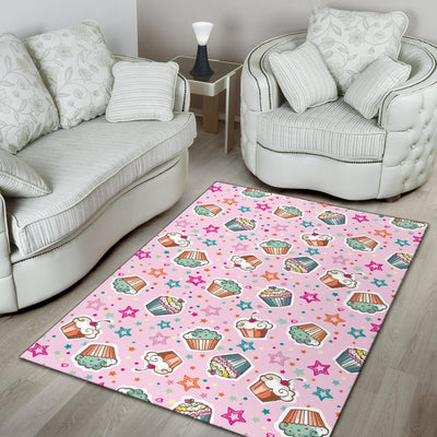 Cupcake Pattern Print Design CP03 Area Rugs