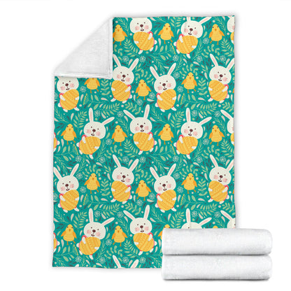 Easter Eggs Pattern Print Design RB02 Fleece Blanket