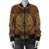 Lion Pattern Print Design 04 Women's Bomber Jacket