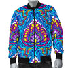 lotus Boho Pattern Print Design LO010 Men Bomber Jacket