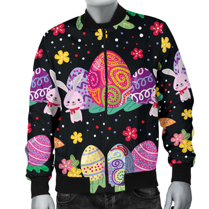 Easter Eggs Pattern Print Design RB06 Men Bomber Jacket