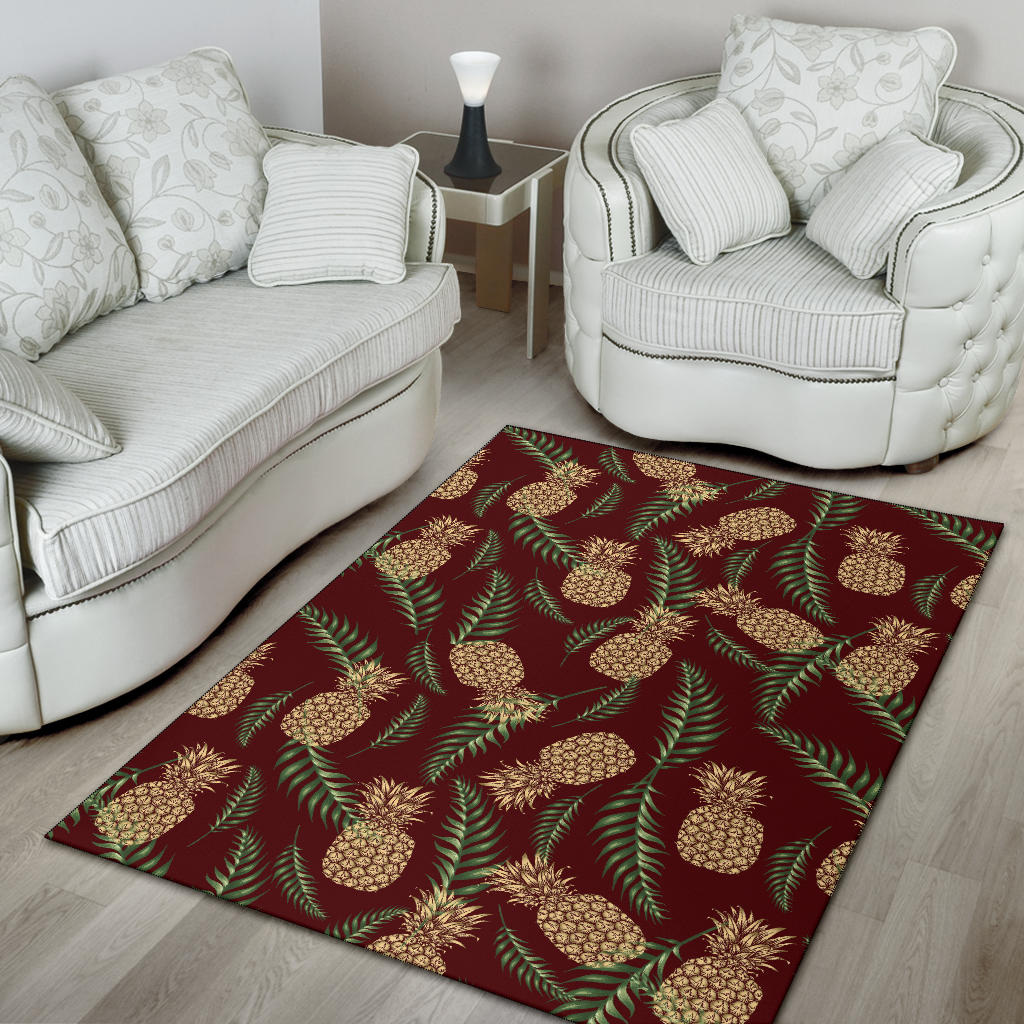 Pineapple Pattern Print Design PP013 Area Rugs