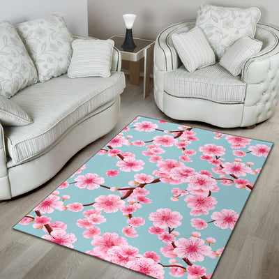 Cherry Blossom Pattern Print Design CB04 Area Rugs